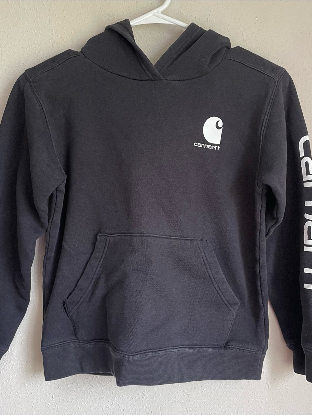 Carhartt Boys Black Logo Hoodie